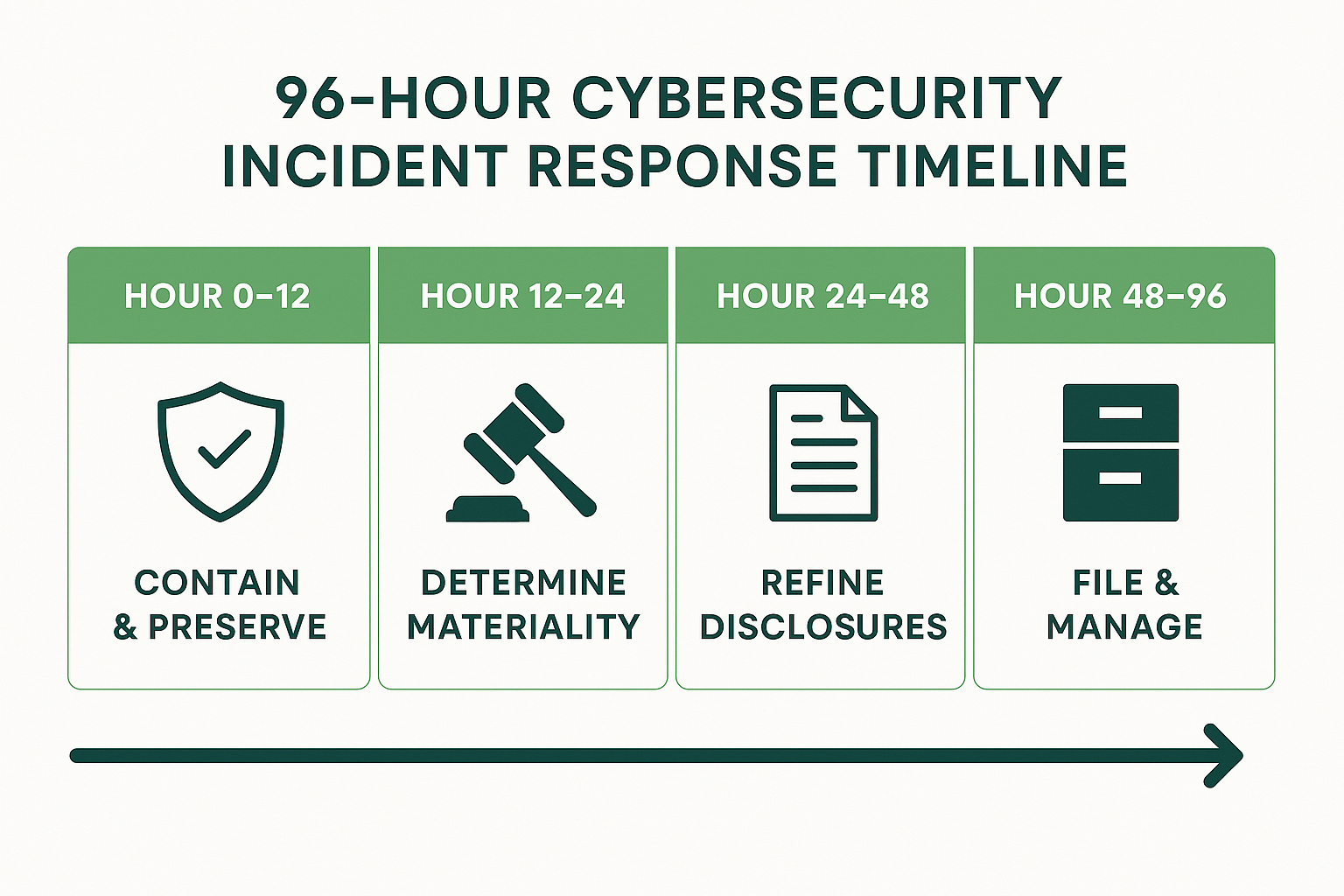 The 4-Day Breach Disclosure Rule: A 96‑Hour Incident Response Playbook